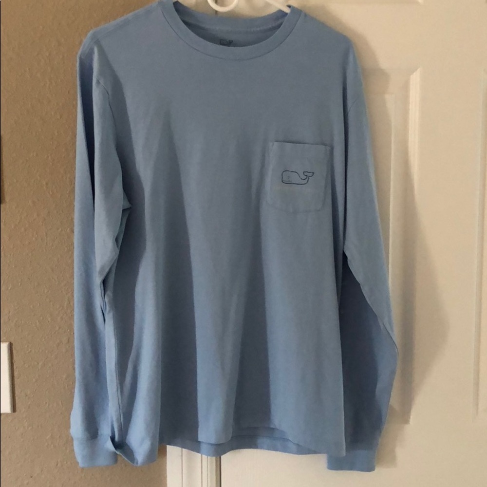 Vineyard vines long sleeve men’s small light blue
